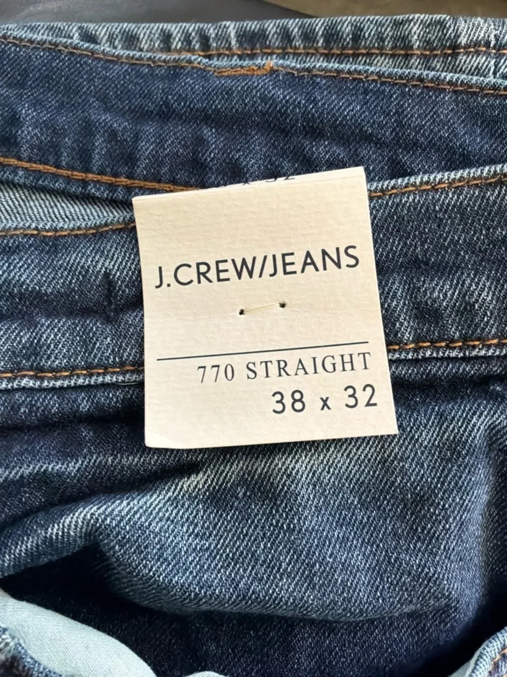 J Crew 770 Straight Leg mid wash Jeans Mens Size 38 x 32